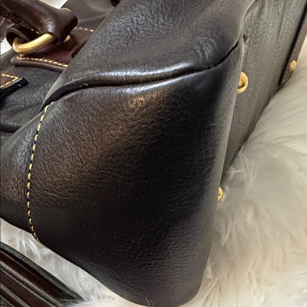 Dooney & Bourke Black Leather Satchel - Picture 15 of 16